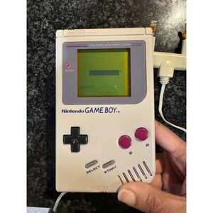 Nintendo Game Boy DMG-01 Console Gray with Handy Boy Joyplus and Mad Catz Pack